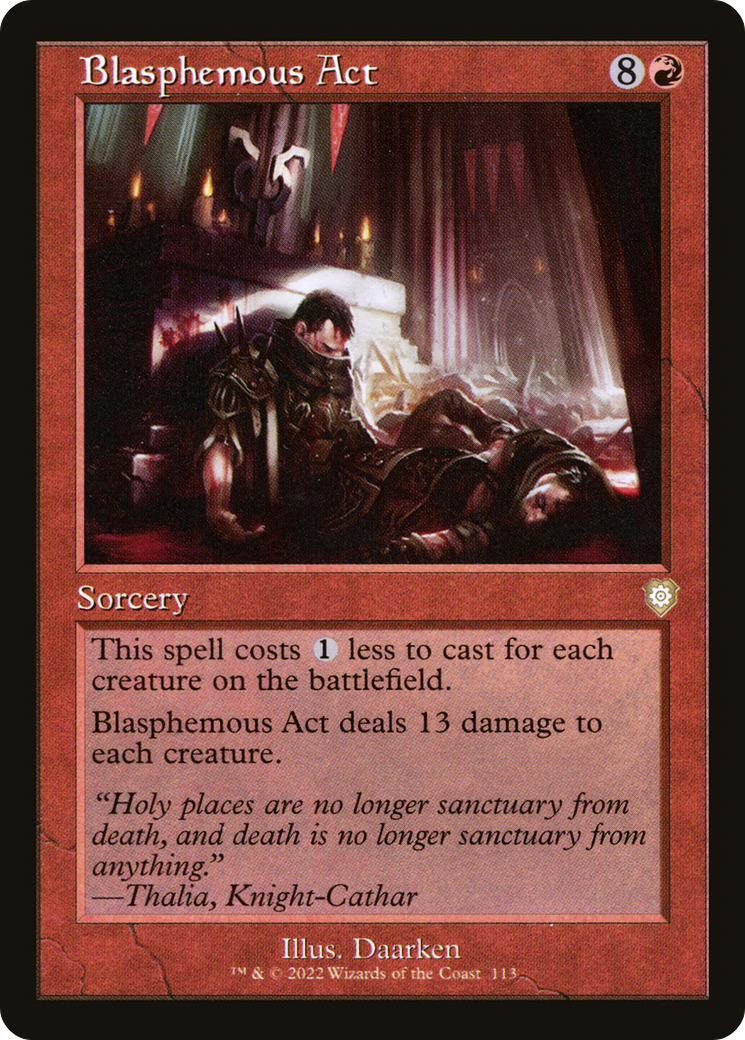Blasphemous Act (BRC-113) [The Brothers' War Commander] MTG Single Wizards of the Coast