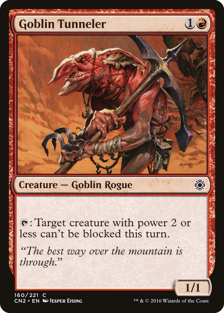 Goblin Tunneler (CN2-160) [Conspiracy: Take the Crown] Foil MTG Single Wizards of the Coast