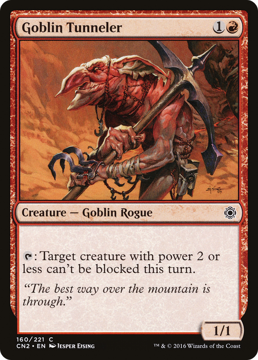Goblin Tunneler (CN2-160) [Conspiracy: Take the Crown] MTG Single Wizards of the Coast