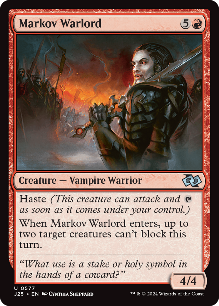 Markov Warlord (J25-577) [Foundations Jumpstart] MTG Single Wizards of the Coast