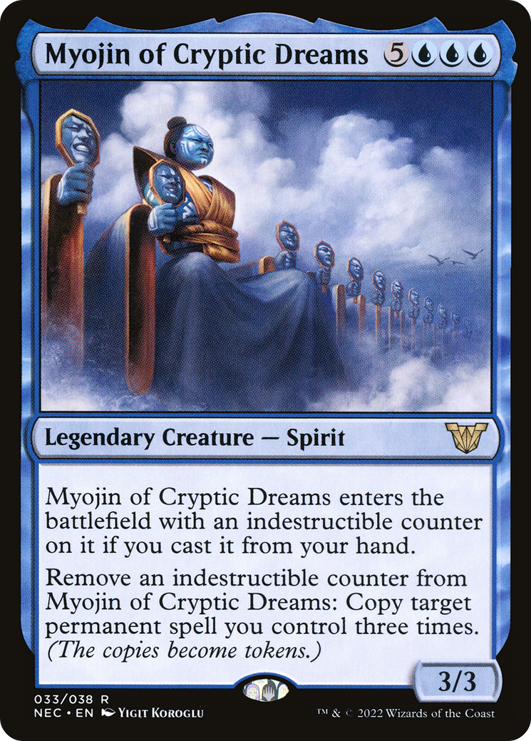 Myojin of Cryptic Dreams (NEC-033) [Neon Dynasty Commander] MTG Single Wizards of the Coast