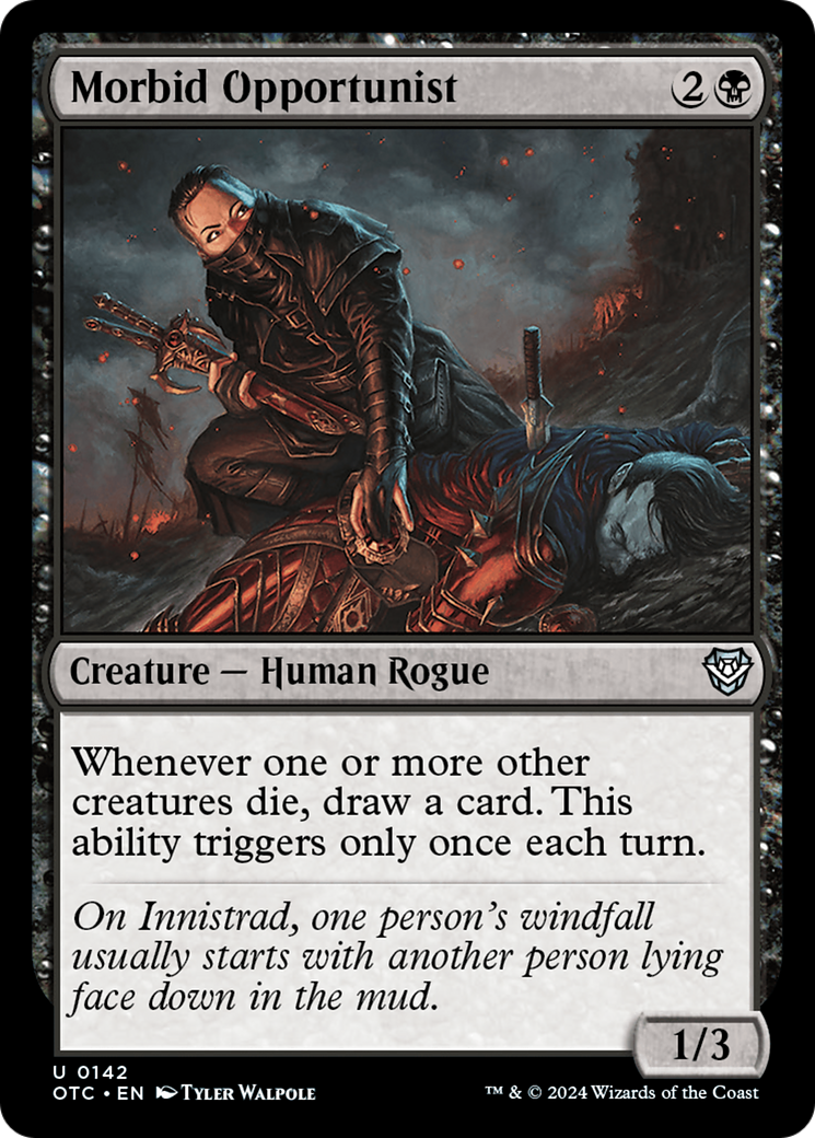 Morbid Opportunist (OTC-142) [Outlaws of Thunder Junction Commander] MTG Single Wizards of the Coast