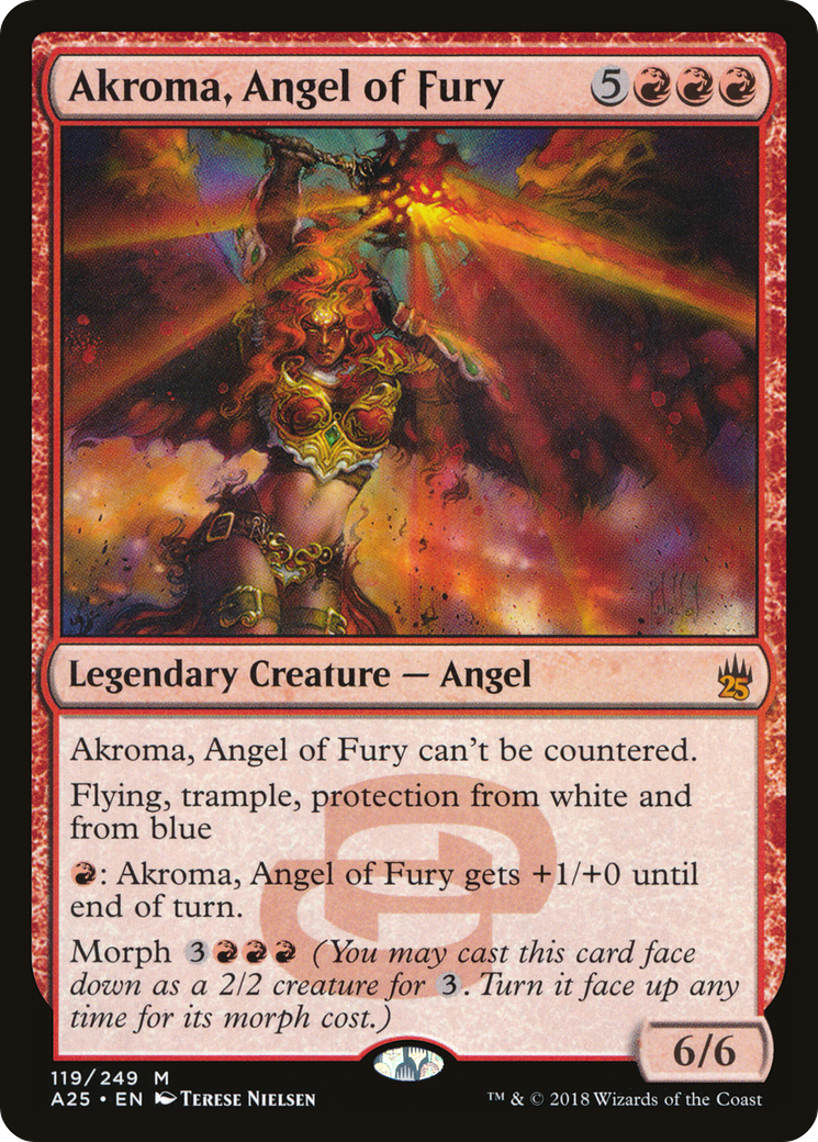 Akroma, Angel of Fury (A25-119) [Masters 25] Foil MTG Single Wizards of the Coast