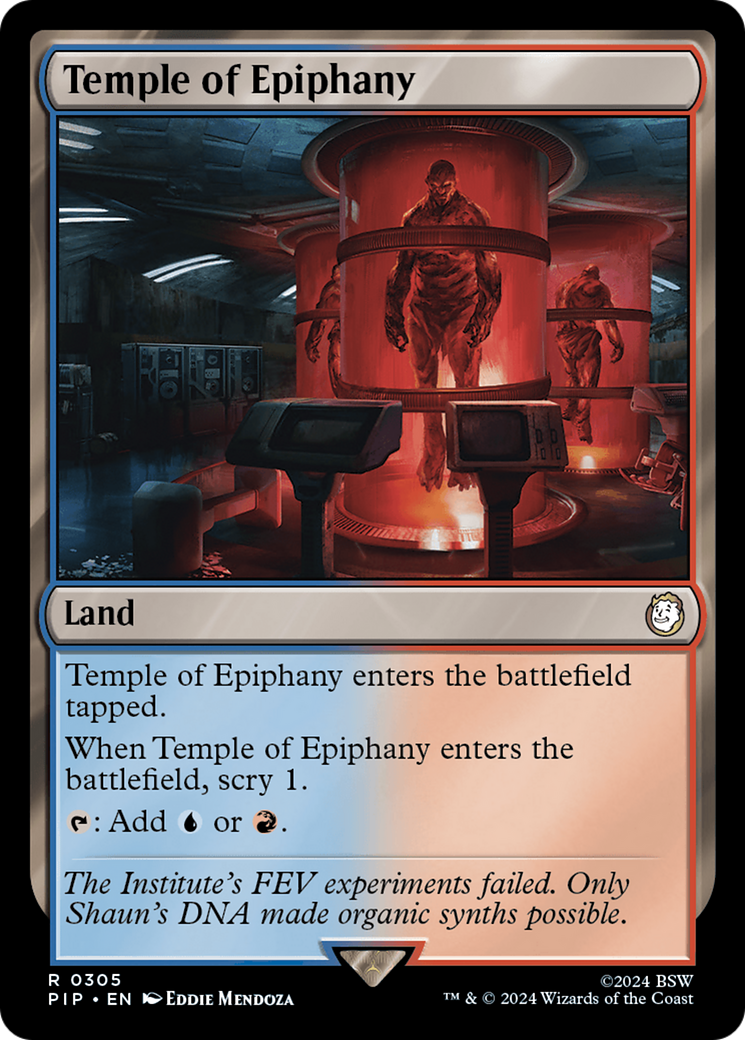Temple of Epiphany (PIP-305) [Fallout] Foil MTG Single Wizards of the Coast