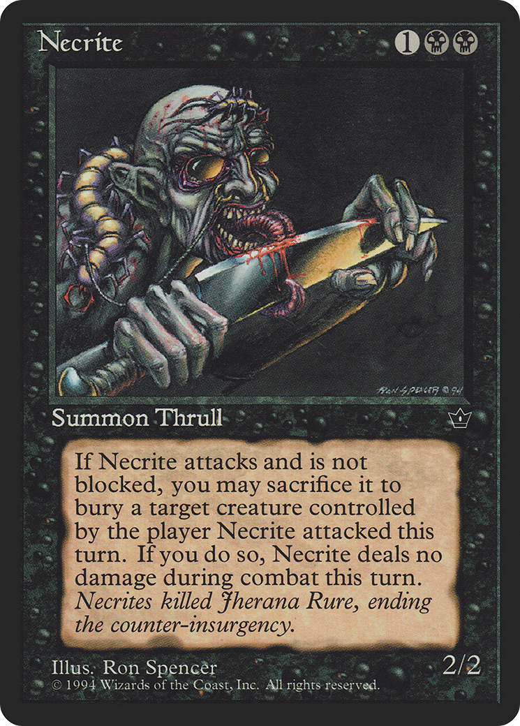 Necrite (FEM-41A) [Fallen Empires] MTG Single Wizards of the Coast