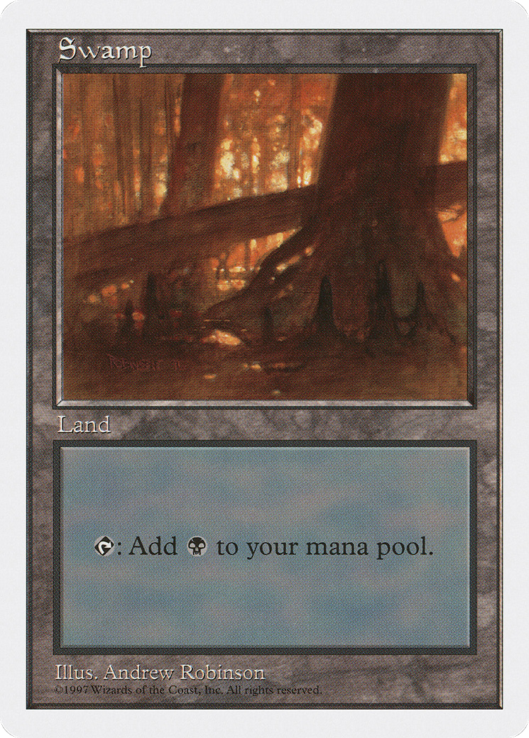 Swamp (440) (5ED-440) [Fifth Edition] MTG Single Wizards of the Coast