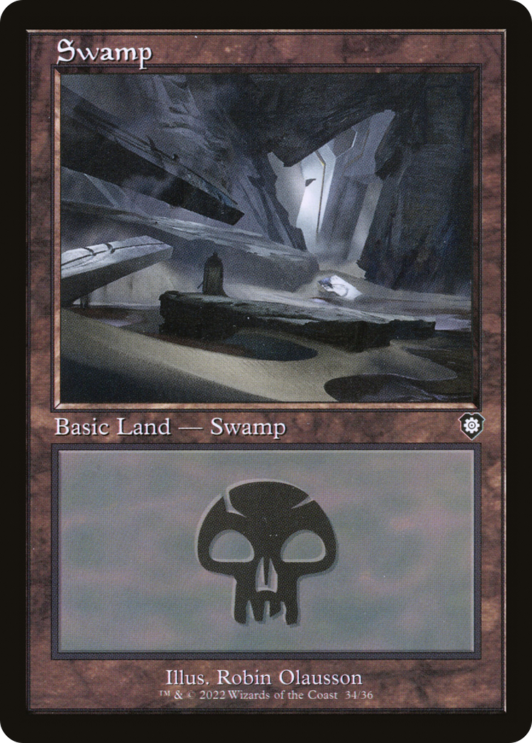 Swamp (BRC-034) [The Brothers' War Commander] MTG Single Wizards of the Coast