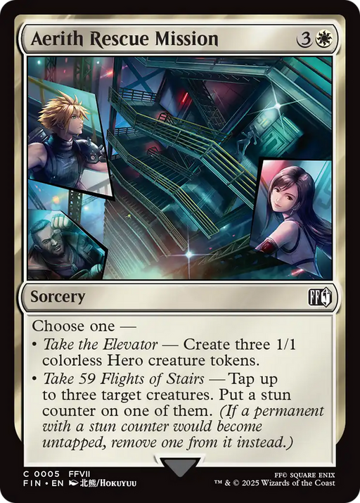 Aerith Rescue Mission (FIN-005) [FINAL FANTASY] MTG Single Wizards of the Coast