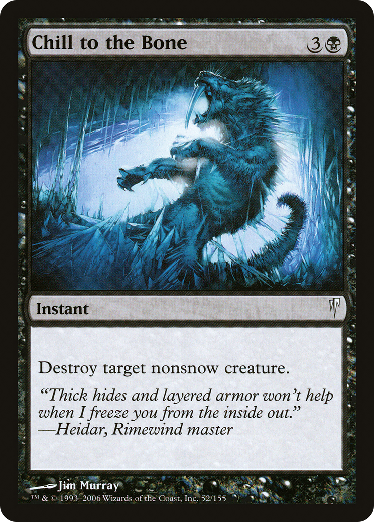 Chill to the Bone (CSP-052) [Coldsnap] MTG Single Wizards of the Coast