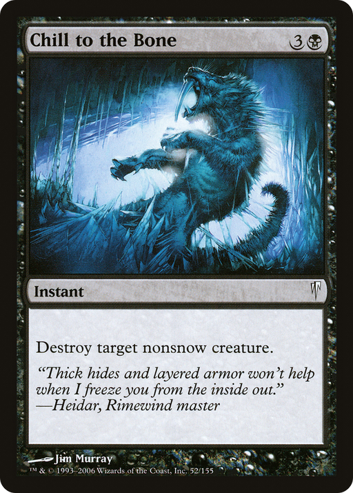 Chill to the Bone (CSP-052) [Coldsnap] Foil MTG Single Wizards of the Coast