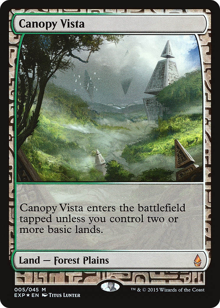 Canopy Vista (EXP-005) [Zendikar Expeditions] Foil MTG Single Wizards of the Coast