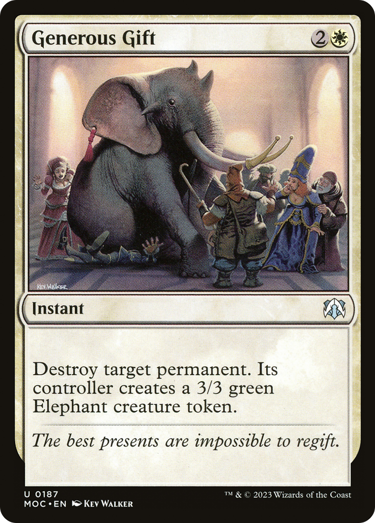 Generous Gift (MOC-187) [March of the Machine Commander] MTG Single Wizards of the Coast