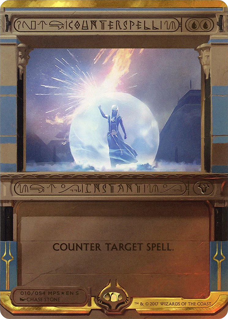 Counterspell (MPS2-010) [Amonkhet Invocations] (Borderless) Foil MTG Single Wizards of the Coast