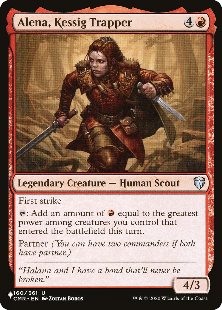 Alena, Kessig Trapper (LIST-CMR-160) [Mystery Booster] The List MTG Single Wizards of the Coast
