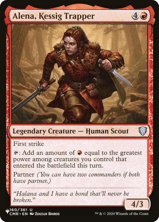 Alena, Kessig Trapper (LIST-CMR-160) [Mystery Booster] The List MTG Single Wizards of the Coast