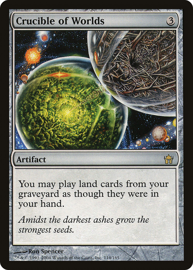 Crucible of Worlds (5DN-114) [Fifth Dawn] Foil MTG Single Wizards of the Coast