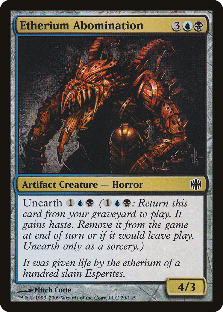 Etherium Abomination (ARB-020) [Alara Reborn] MTG Single Wizards of the Coast
