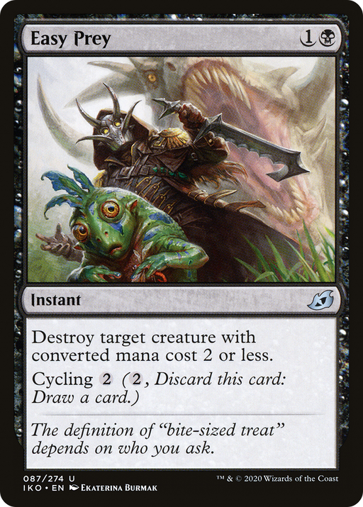 Easy Prey (IKO-087) [Ikoria: Lair of Behemoths] MTG Single Wizards of the Coast