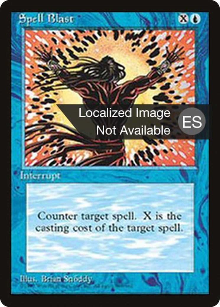 Spell Blast (4BB-103) [Fourth Edition Foreign Black Border] MTG Single Wizards of the Coast