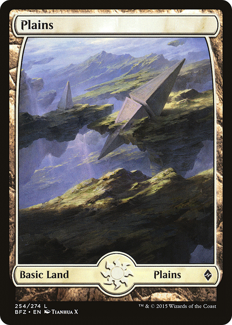 Plains (BFZ-254) [Battle for Zendikar] Foil MTG Single Wizards of the Coast