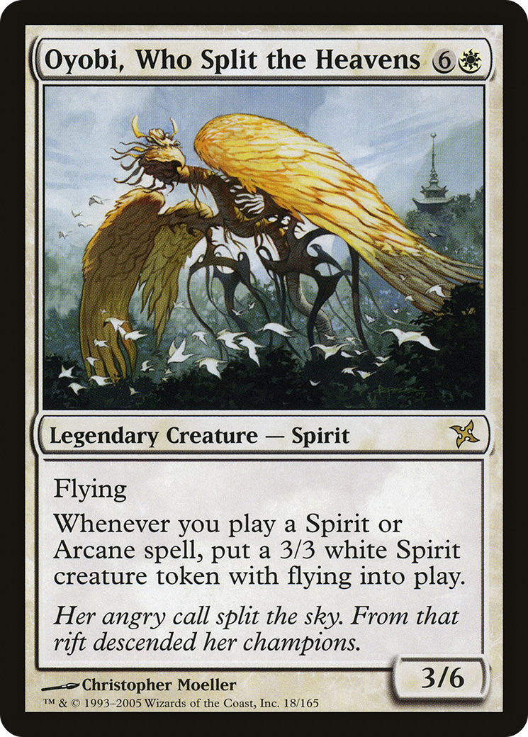 Oyobi, Who Split the Heavens (BOK-018) [Betrayers of Kamigawa] Foil MTG Single Wizards of the Coast