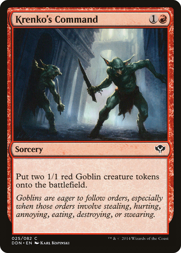 Krenko's Command (DDN-025) [Misc] Duel Decks: Speed vs. Cunning MTG Single Wizards of the Coast