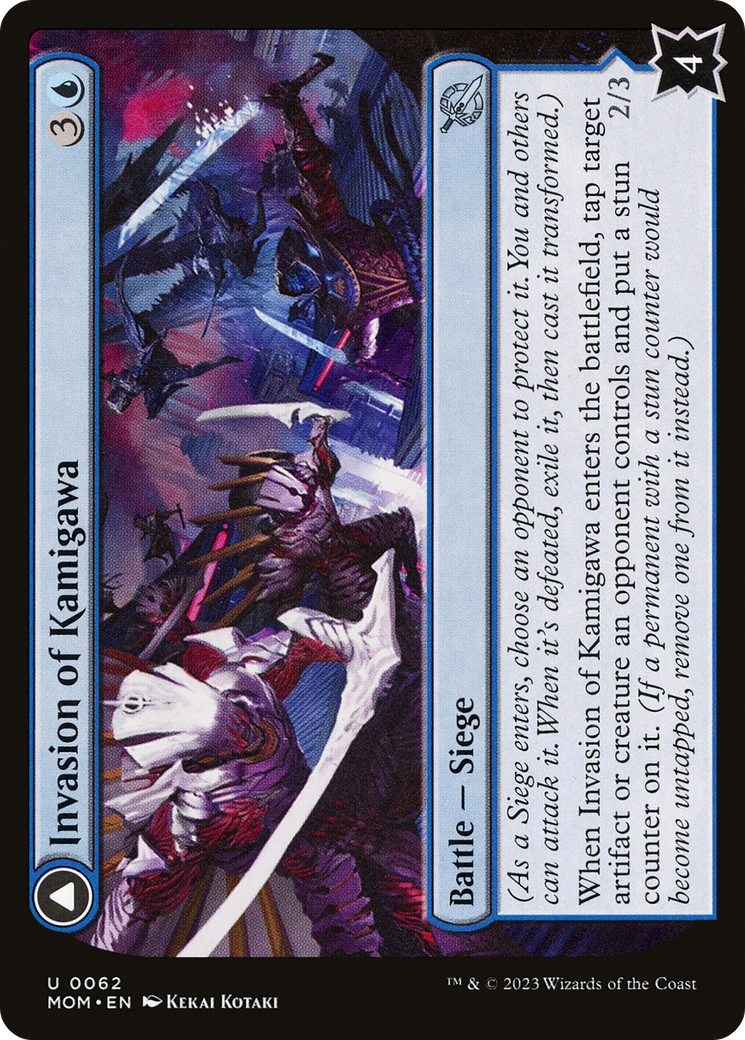 Invasion of Kamigawa // Rooftop Saboteurs (MOM-062) [March of the Machine] Foil MTG Single Wizards of the Coast