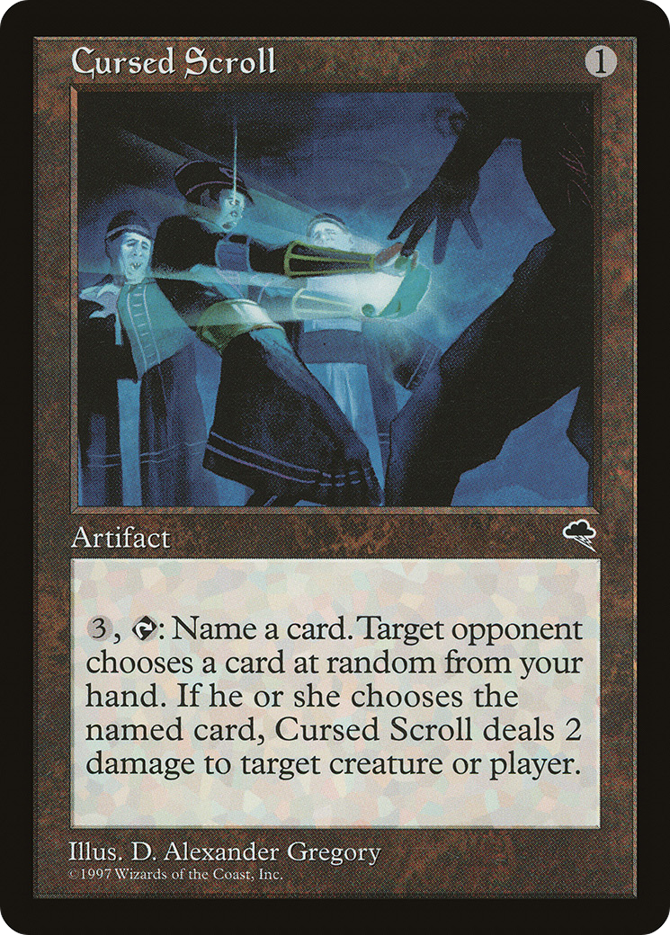Cursed Scroll (TMP-281) [Tempest] MTG Single Wizards of the Coast