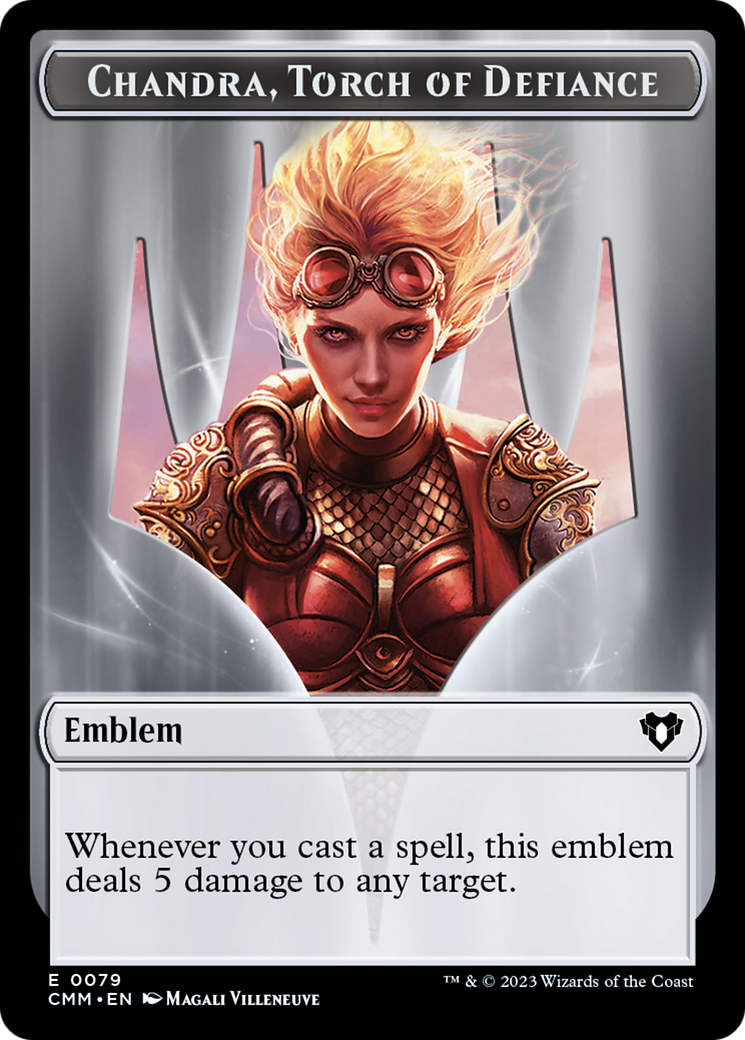 Chandra, Torch of Defiance Emblem (TCMM-079) [Tokens] Commander Masters Tokens MTG Single Wizards of the Coast