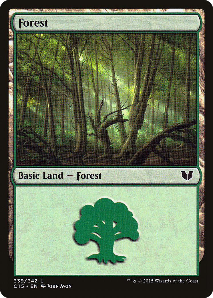 Forest (C15-339) [Commander 2015] MTG Single Wizards of the Coast
