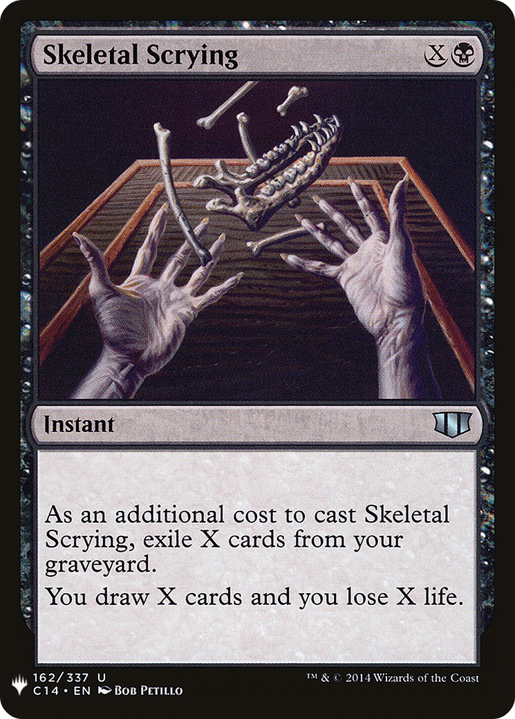 Skeletal Scrying (LIST-C14-162) [Mystery Booster] The List MTG Single Wizards of the Coast