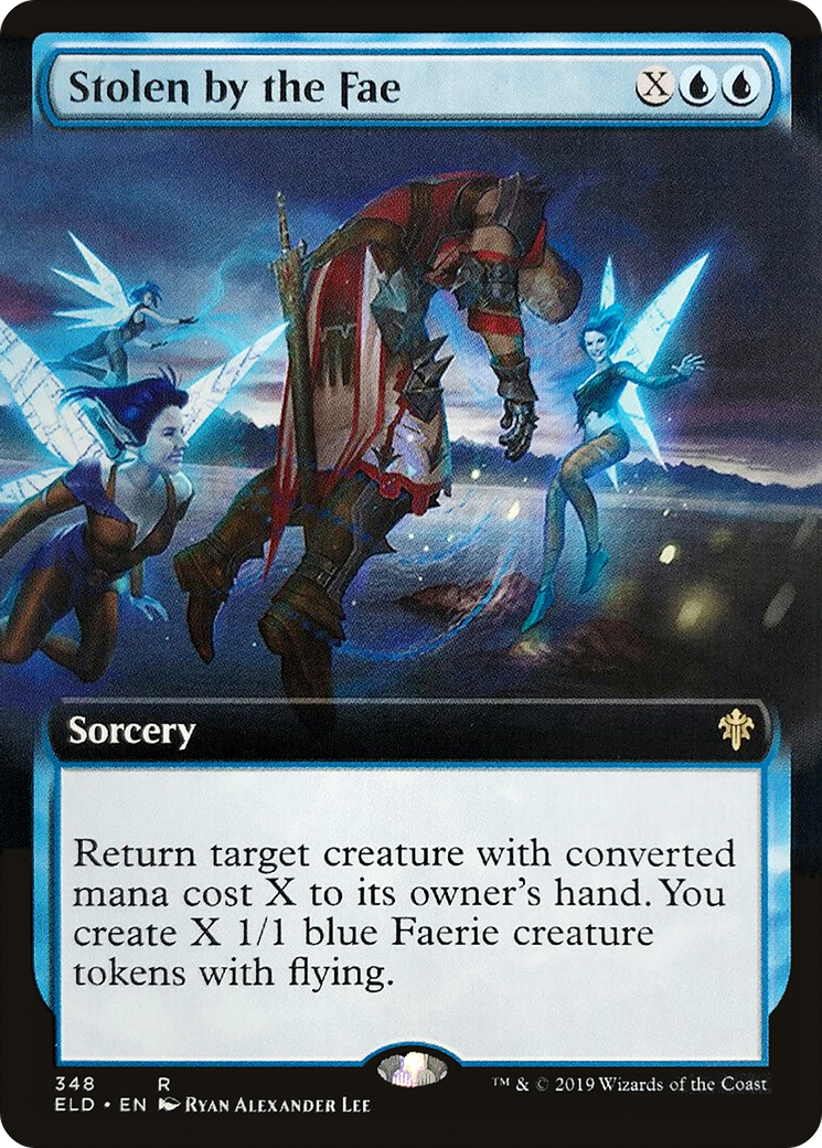 Stolen by the Fae (ELD-348) [Throne of Eldraine] (Extended Art) Foil MTG Single Wizards of the Coast