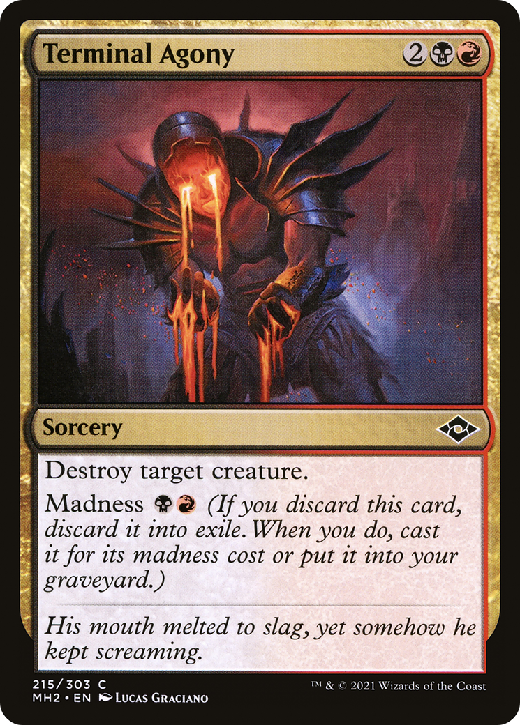 Terminal Agony (MH2-215) [Modern Horizons 2] Foil MTG Single Modern Horizons 2