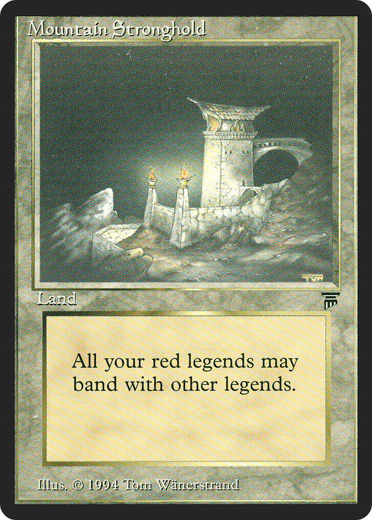 Mountain Stronghold (LEG-304) [Legends] MTG Single Wizards of the Coast