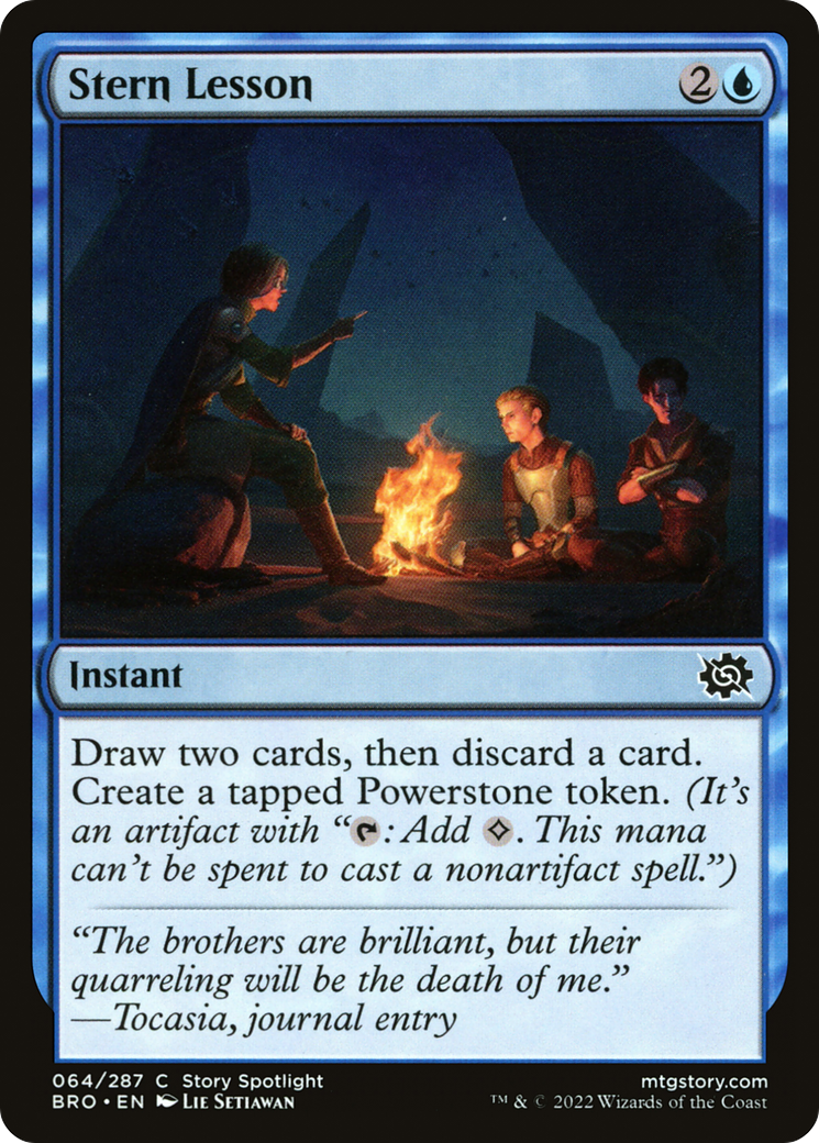 Stern Lesson (BRO-064) [The Brothers' War] MTG Single Wizards of the Coast