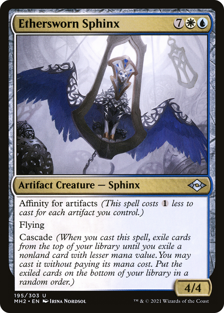 Ethersworn Sphinx (MH2-195) [Modern Horizons 2] Foil MTG Single Wizards of the Coast