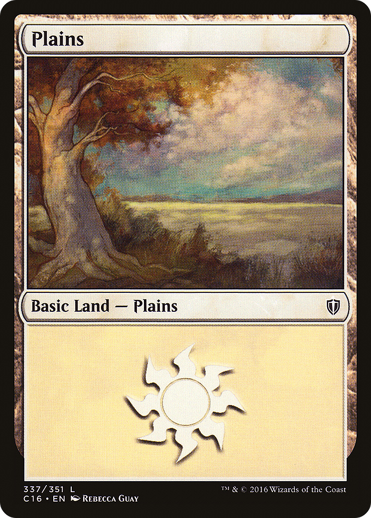 Plains (C16-337) [Commander 2016] MTG Single Wizards of the Coast