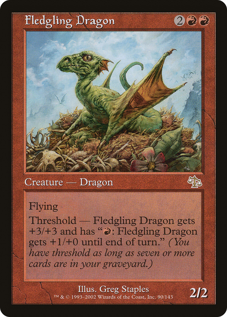 Fledgling Dragon (JUD-090) [Judgment] MTG Single Wizards of the Coast