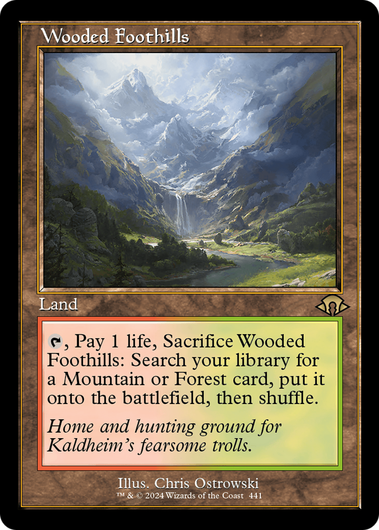 Wooded Foothills (MH3-441) [Modern Horizons 3] Foil MTG Single Modern Horizons 3