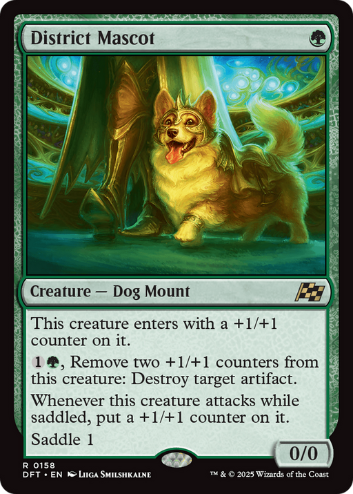 District Mascot (DFT-158) [Aetherdrift] Foil MTG Single Wizards of the Coast