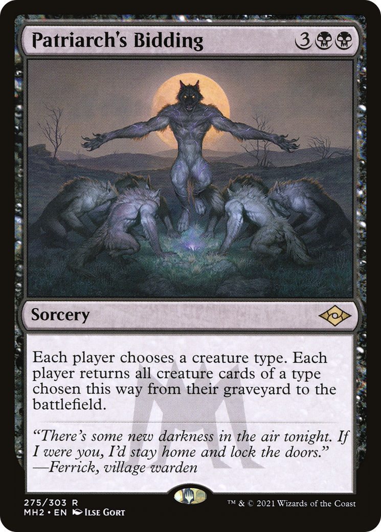 Patriarch's Bidding (MH2-275) [Modern Horizons 2] MTG Single Modern Horizons 2