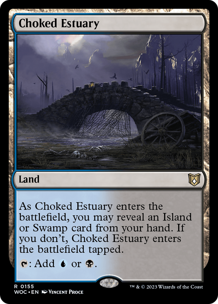 Choked Estuary (WOC-155) [Wilds of Eldraine Commander] MTG Single Wizards of the Coast