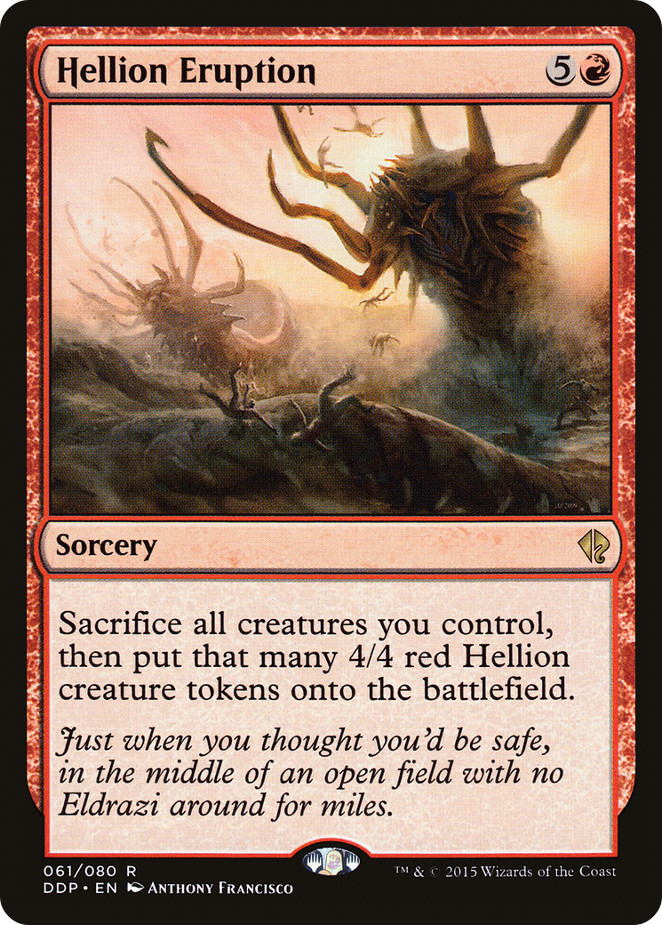 Hellion Eruption (DDP-061) [Misc] Duel Decks: Zendikar vs. Eldrazi MTG Single Wizards of the Coast