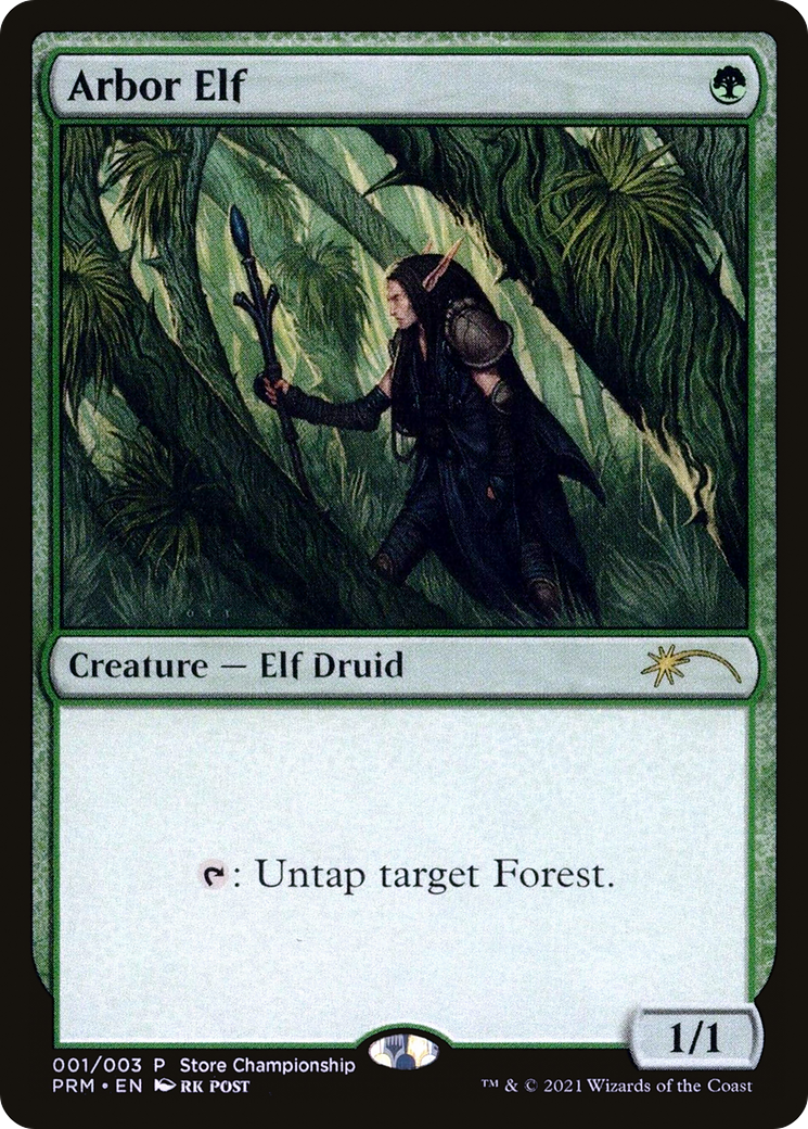 Arbor Elf (PWP21-001) [Misc] Wizards Play Network 2021 Foil MTG Single Wizards of the Coast
