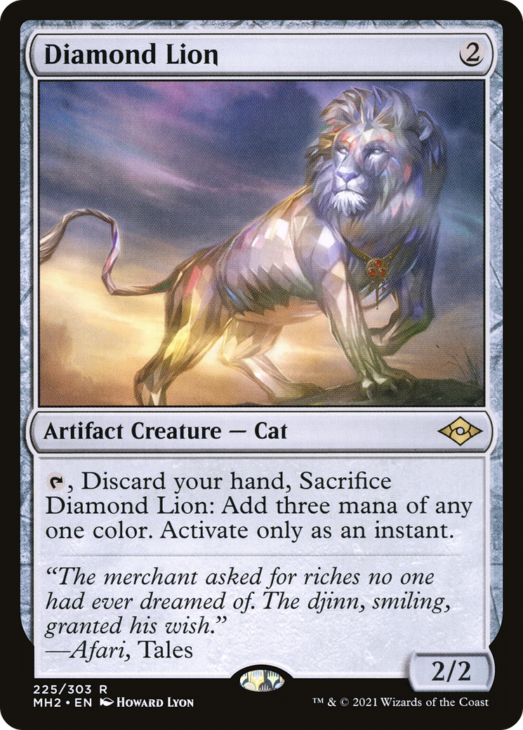 Diamond Lion (MH2-225) [Modern Horizons 2] Foil MTG Single Wizards of the Coast