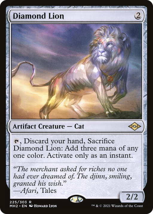 Diamond Lion (MH2-225) [Modern Horizons 2] MTG Single Wizards of the Coast