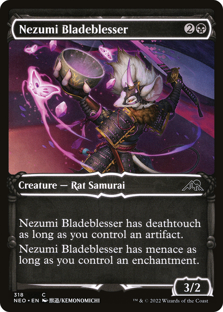 Nezumi Bladeblesser (NEO-318) [Kamigawa: Neon Dynasty] (Showcase) Foil MTG Single Wizards of the Coast