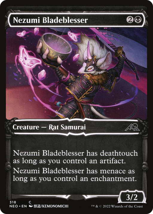 Nezumi Bladeblesser (NEO-318) [Kamigawa: Neon Dynasty] (Showcase) MTG Single Wizards of the Coast
