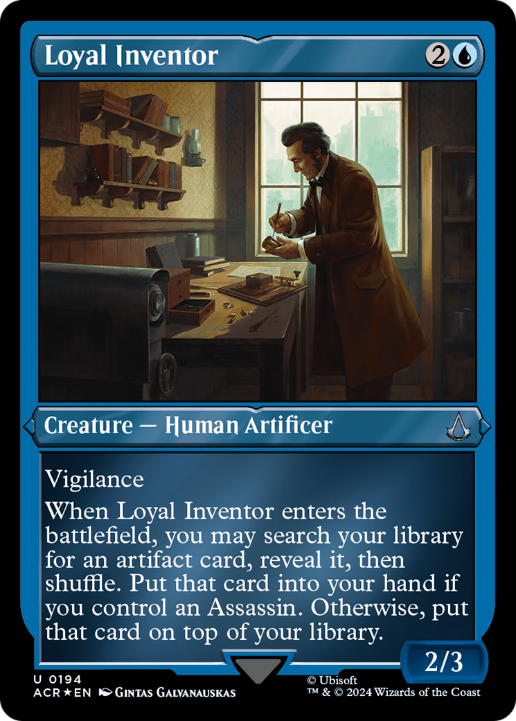 Loyal Inventor (ACR-194) [Assassin's Creed] Etched Foil MTG Single Wizards of the Coast