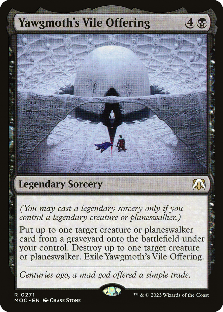 Yawgmoth's Vile Offering (MOC-271) [March of the Machine Commander] MTG Single Wizards of the Coast